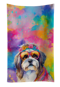 Shih Tzu Hippie Dawg Kitchen Towel (Color: 194030853788)