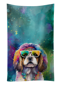 Shih Tzu Hippie Dawg Kitchen Towel (Color: 194030853795)