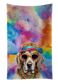 Weimaraner Hippie Dawg Kitchen Towel (Color: 194030853863)