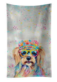 Yorkshire Terrier Hippie Dawg Kitchen Towel (Color: 194030853948)